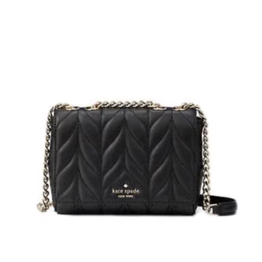 Kate Spade | Women's Purse, BRIAR LANE QUILTED MINI EMELYN CROSSBODY - Black